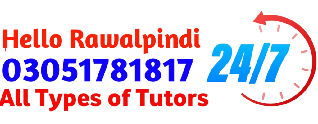 if you are looking Home tutor in Rawalpindi. we have best home tutors