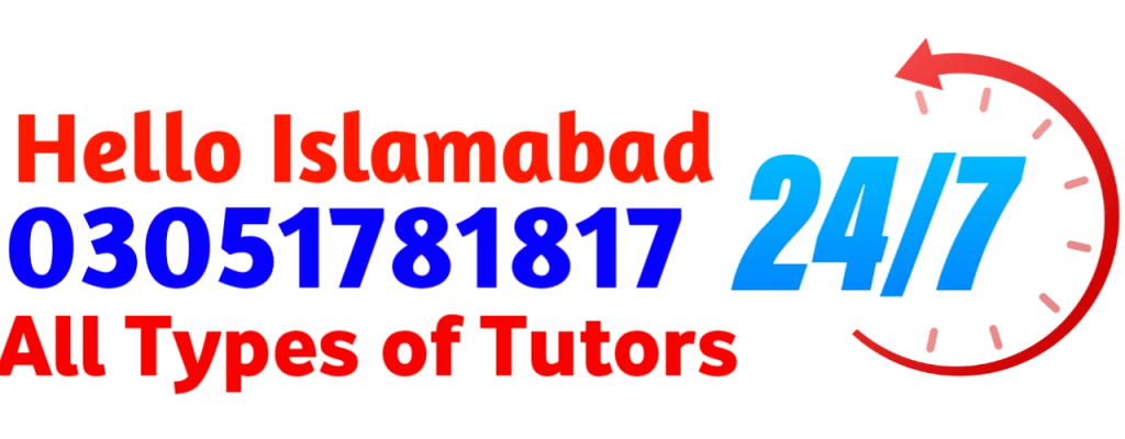 we provide Home Tutor in Islamabad
