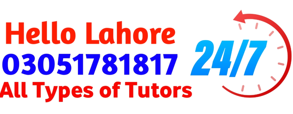 if you are looking Home tutor in Lahore. we have best home tutors